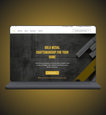 Gold Medal Contracting Website